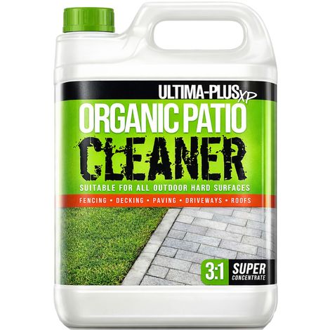 Ultima Plus XP Organic Patio Cleaner 5L For Paths, Driveways, Decking, Roofs and More